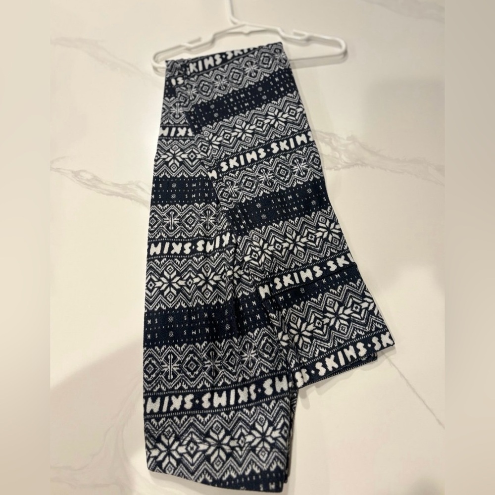 SKIMS Black and White Maxi Pencil Pajamas